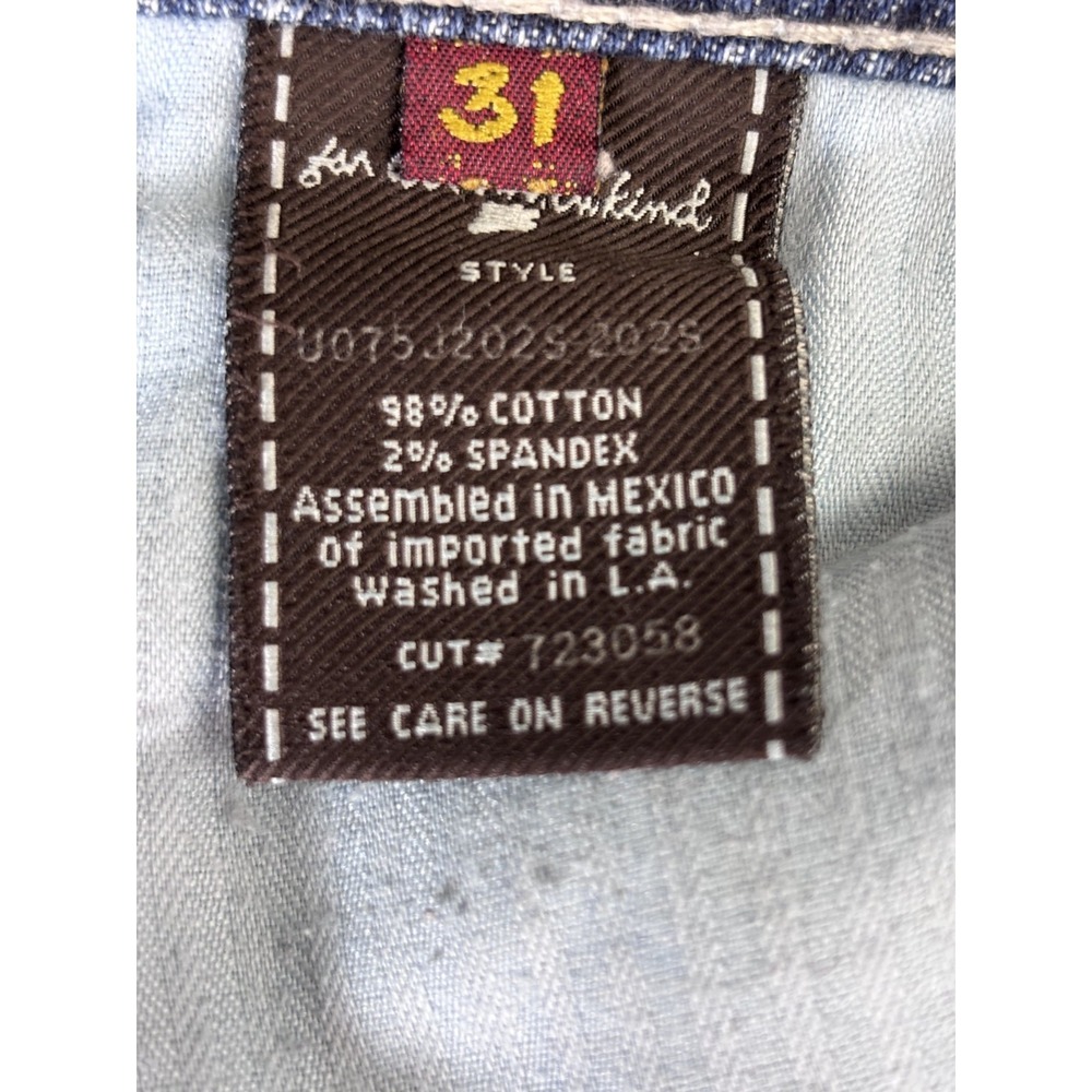 7 For All Mankind Bootcut‎ Jeans Women's 31x33 Low Rise Flare Y2K Stretch Denim - Picture 11 of 11